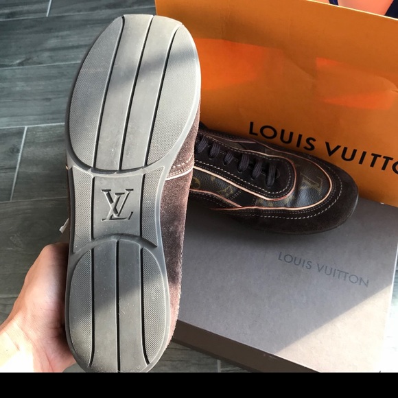 Men's Louis Vuitton Monogram Sneakers (Brown) - Picture 3 of 4